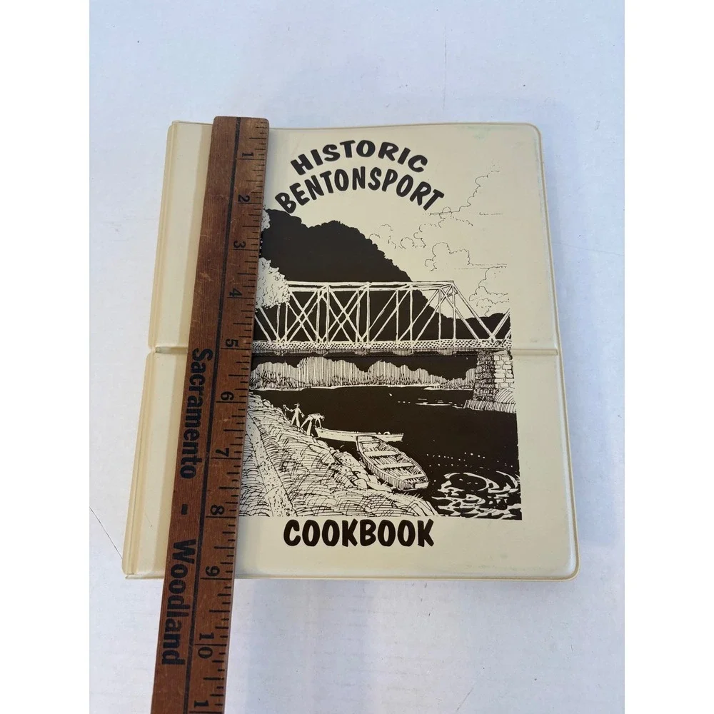 Vintage 1995 Historic Bentonsport Cookbook Iowa Jumbo Jacks 3 Ring Binder